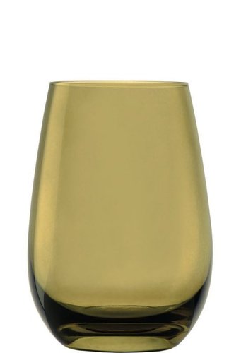 Stölzle Elements Glasbecher - olive  465 ml 6er Set